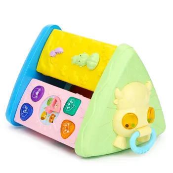 

Multifunctional Electronic Musical Toys Kids Baby Fun House Musical Geometric Blocks Sorting Early Learning Educational Toy Gift