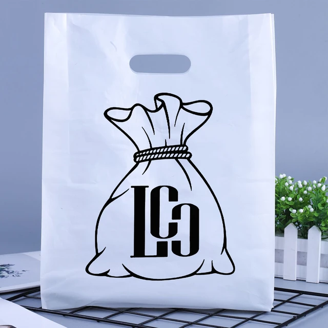 Custom Shopping Bags Logo Wholesale  Customized Shopping Bags Business - Plastic  Bag - Aliexpress