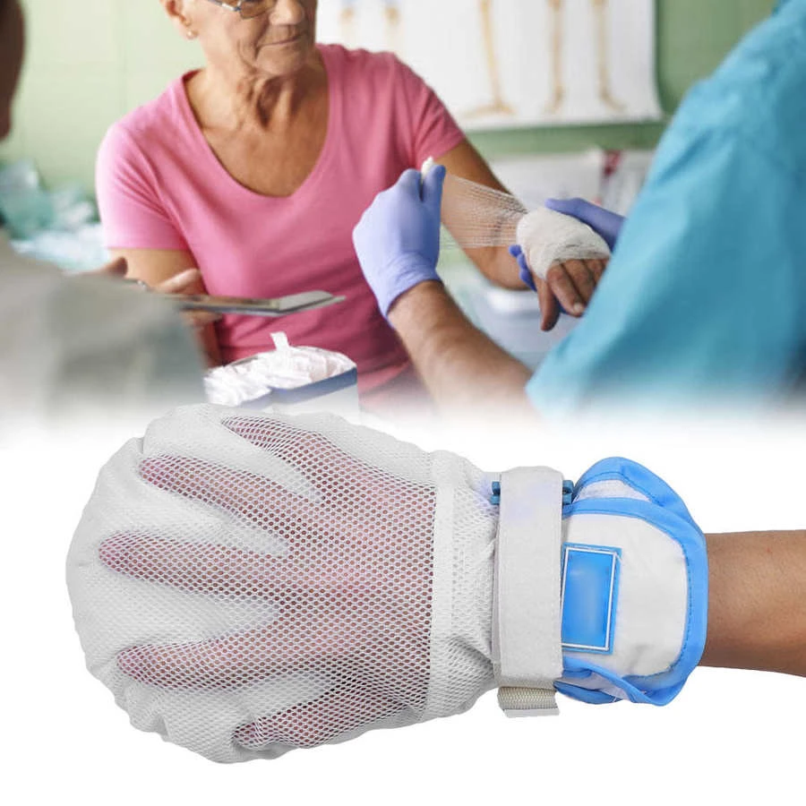 Rehabilitation Finger Gloves Brace Breathable Anti Slip Auxiliary Fixed