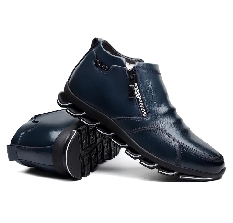 Мужские зимние кроссовки спилок шерсть и хлопок высокие берцы для отдыха