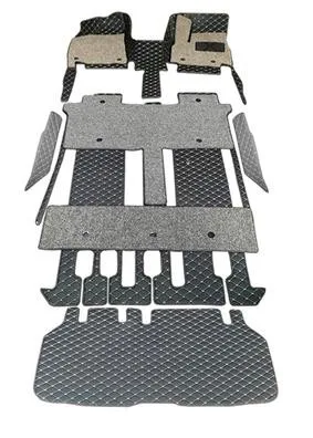 

High quality! Custom special car floor mats for Right hand drive Toyota Tarago 7 8 seats 2020-2006 durable double layers carpets