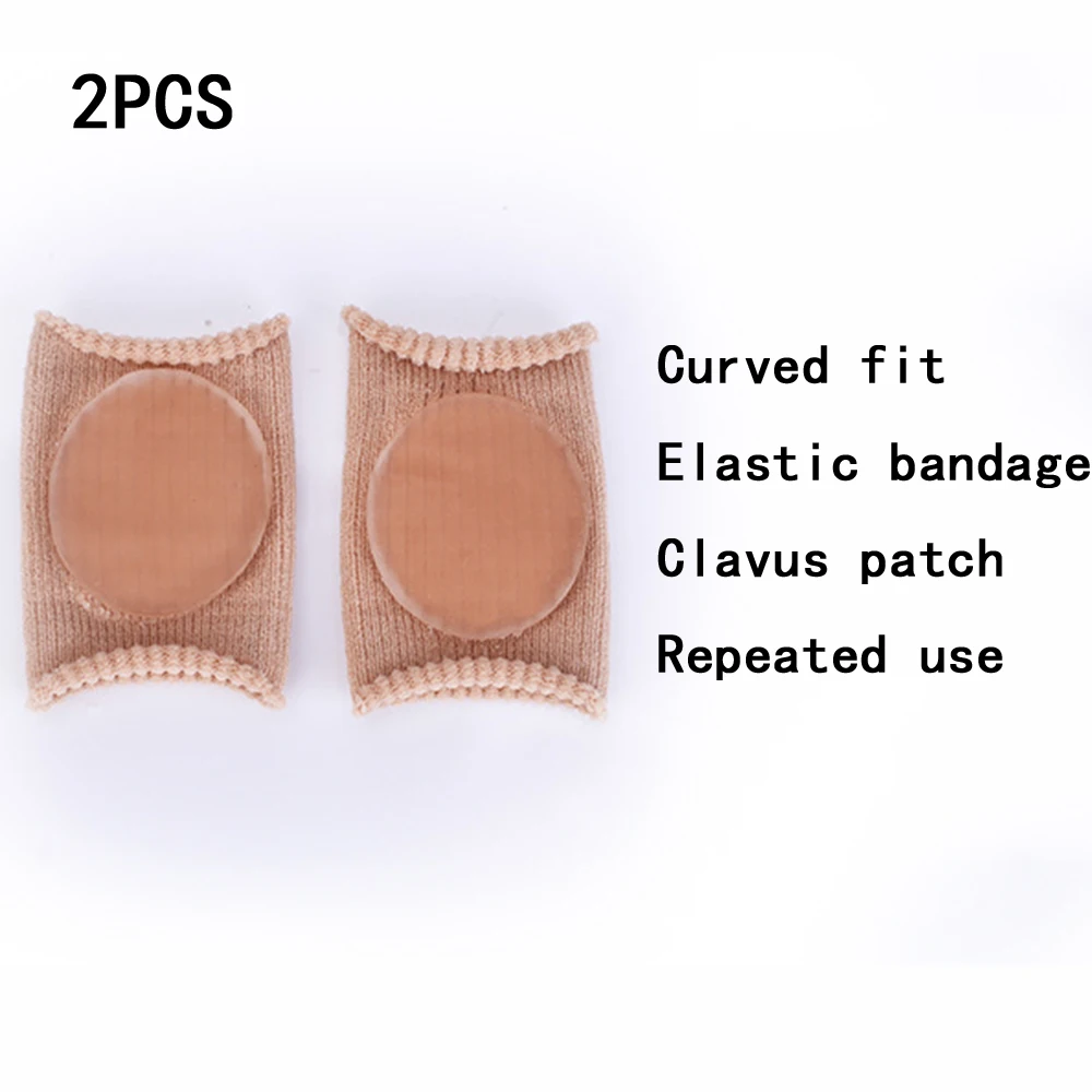 2Pcs Gel Tube Fabric Calluses Health Care Pedicure Tools Divider Bunion Adjuster Pain Relief Finger Separators Corrector Toe