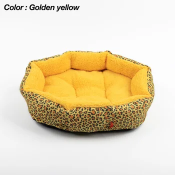 

Hot sales! NEW! Colorful Leopard print Pet Cat and Dog Bed Pink, Yellowish brown, Purplish red, Brown, Gray, Yellow SIZE M,L