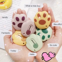 Couteau utilitaire en forme de griffe de chat, mignon coupe boîte, Mini coupe papier rétractable, couteaux utilitaires, boîte Express, fournitures scolaires et domestiques, 1 pièce 