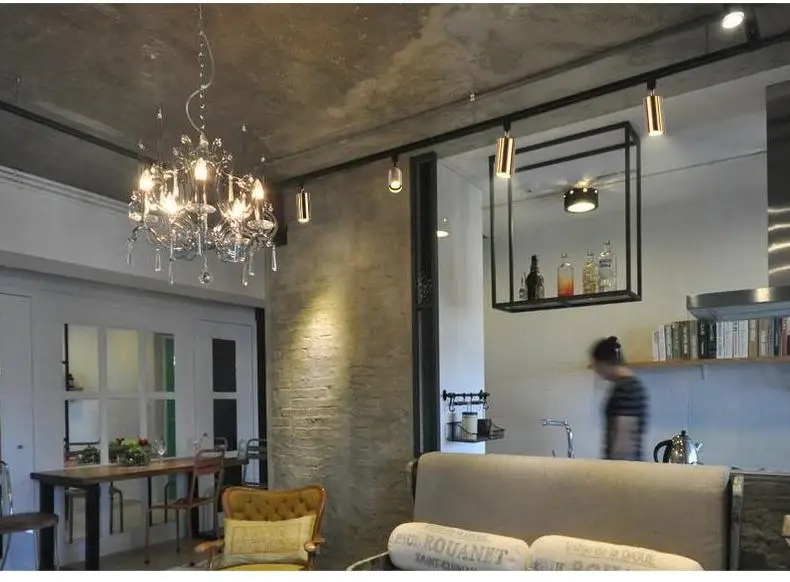 Скандинавский минималистический Прихожая маленькая настенная лампа креативная Гостиная Бар Ресторан трек декоративные светильники