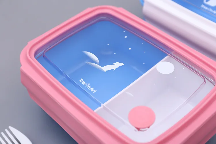 Leakproof Lunch Box High Capacity Microwave Heating Practical Food Container Travel Hiking Office School Portable Kids Bento Box