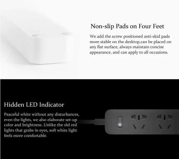 Tedgem Xiaomi 3 Зарядный концентратор usb мини-полоса питания с 3 розетками стандартный разъем-черный