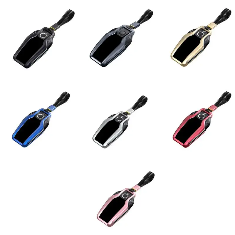 

Safekey Car Key Cover Case for BMW 2017 2018 7 Series I12 730 740 750 760 G11 G12 G20 G30 Led Display Touch Screen protect