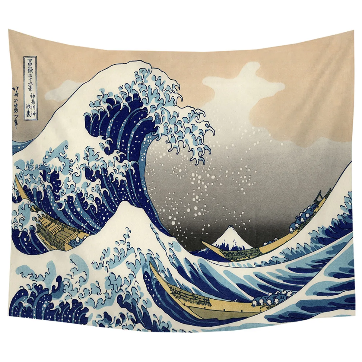 Картина с волнами японского