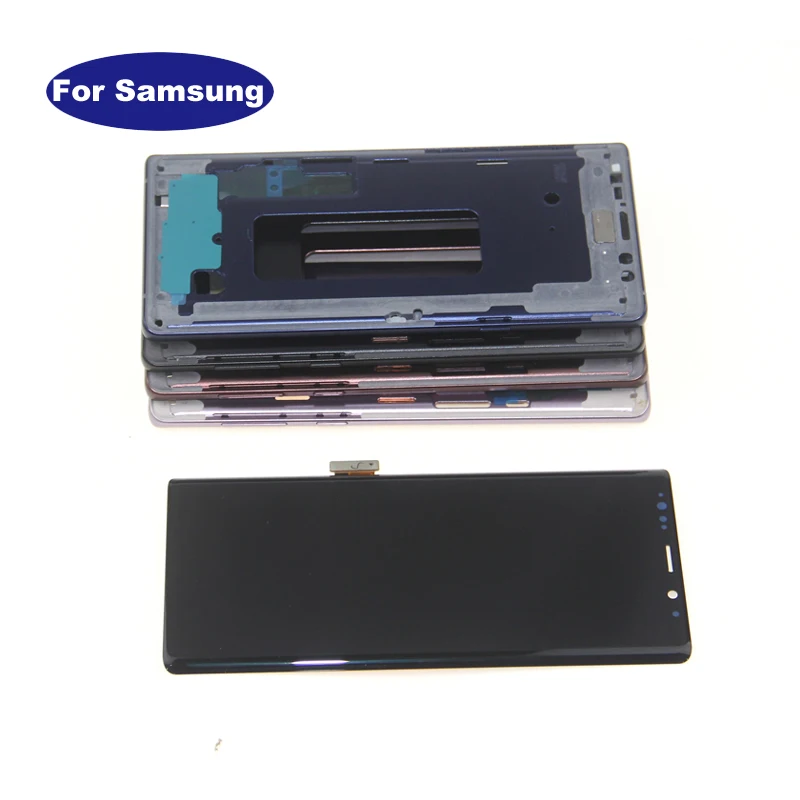 Супер AMOLED 6,4 ''ЖК-дисплей для SAMSUNG GALAXY Note 9 Note9 N960D N960F сенсорный экран дигитайзер сборка+ рамка