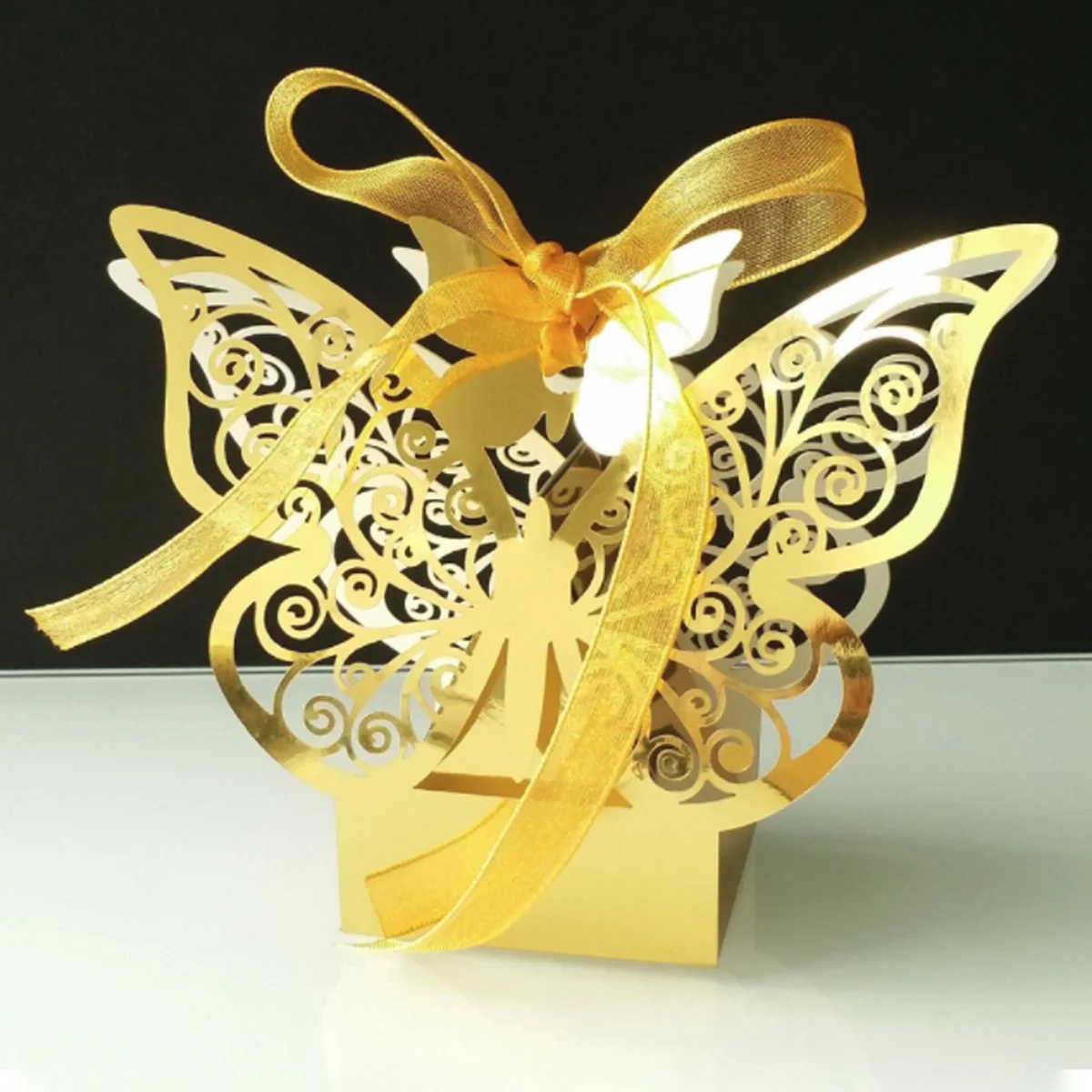 50pcs Butterfly Paper Boxes Small Gift Box Creative Wedding Candy Sweets Packaging Case Marriage Baby Shower | Дом и сад