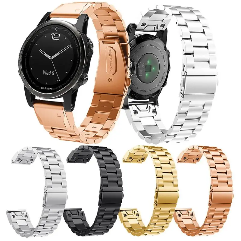Stainless Steel Watchband Quick Release Wrist Strap Replacement for Garmin Fenix 5S Plus/Fenix 5S Smart Watch Accessories 20MM