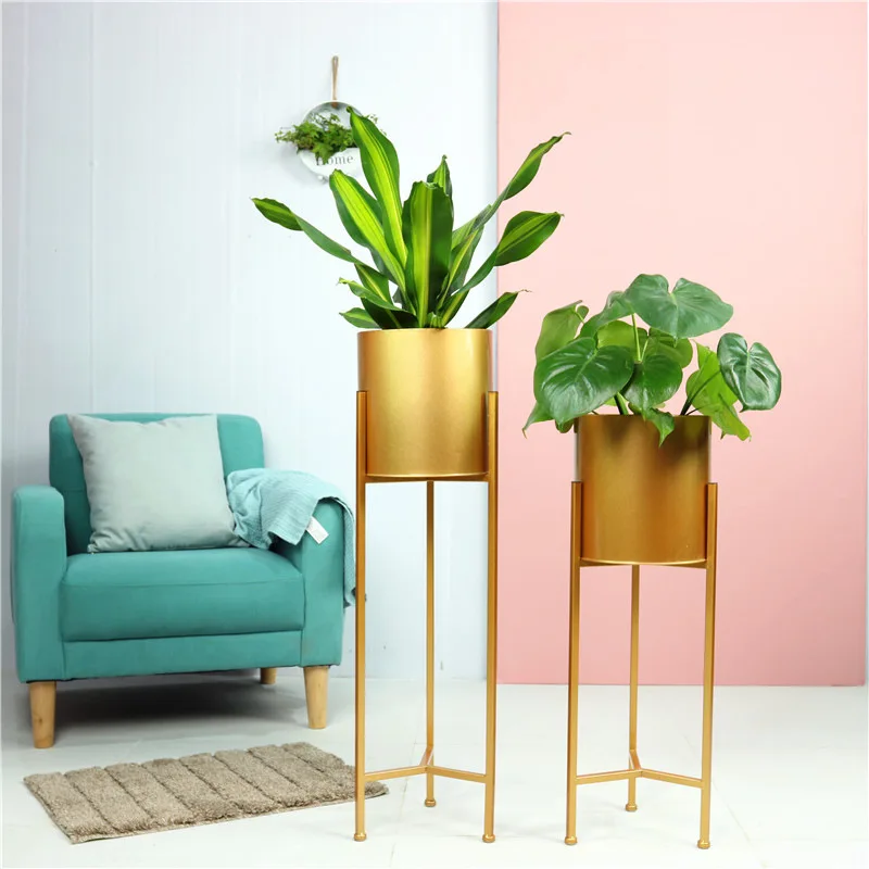 

Northern European-Style Iron Art Flower Stand Epipremnum Aureum Flowerpot Green Vegetation Bonsai Wedding Flower Bouquet Simple