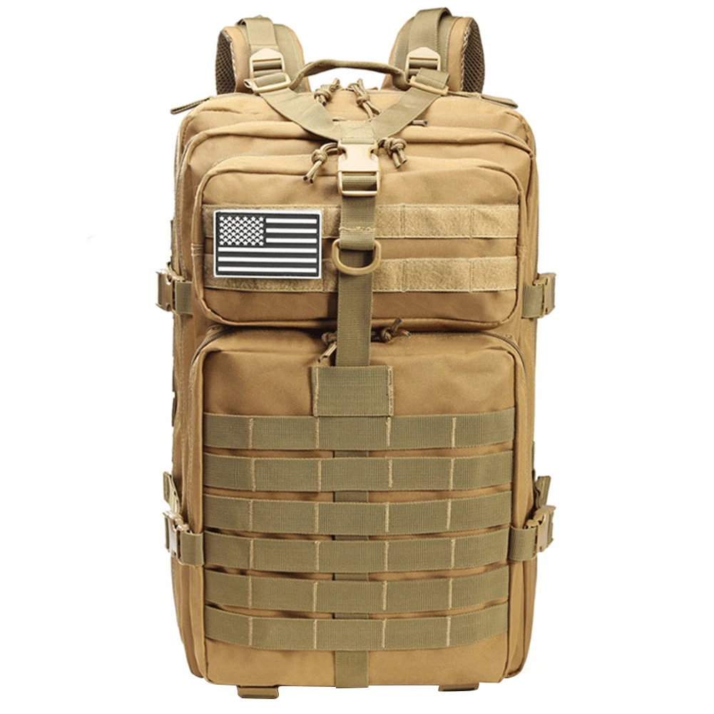 

Unisex Sports Backpack Large Capacity Adjustable Strap Multifunction Multi Pocket Waterproof Military Mountaineering Climbing