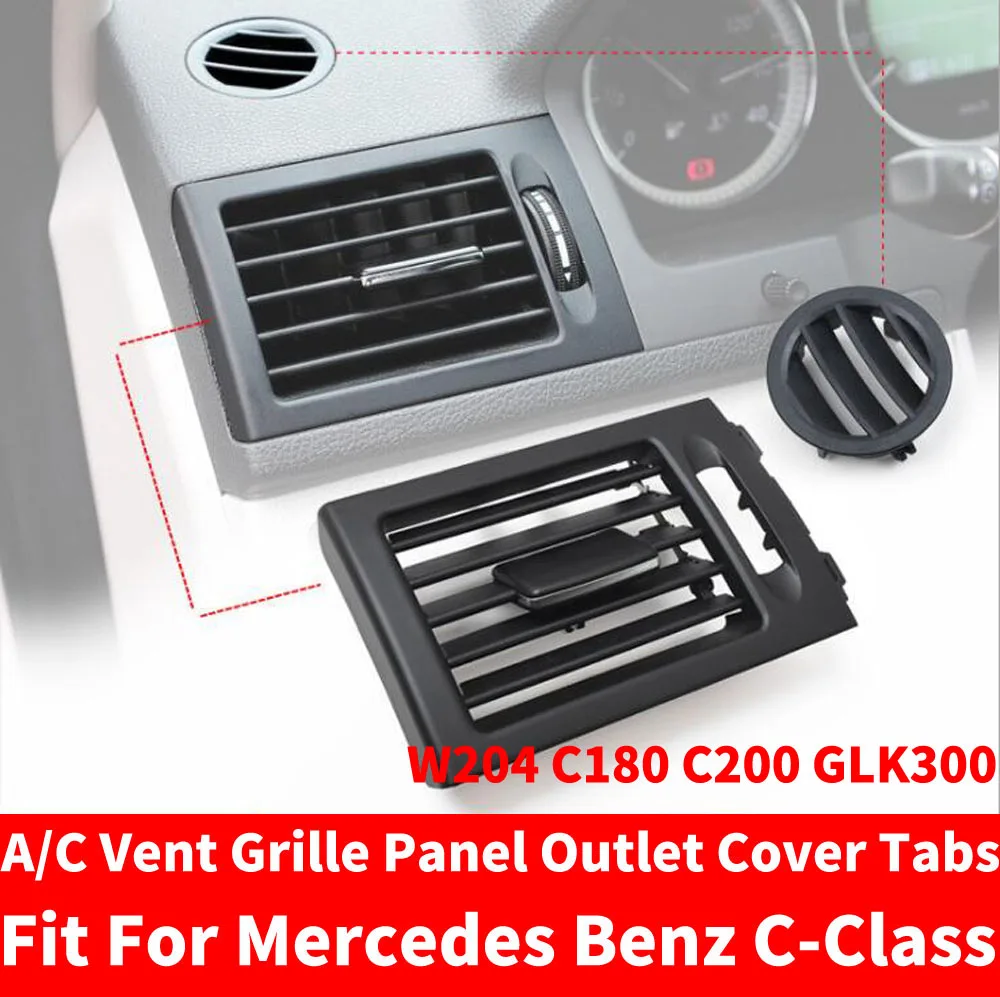 Condizionatore piccolo rotondo Outlet Vent Grille di ricambio per Mercedes Benz Classe C W204 C200 C260 Flushzing 
