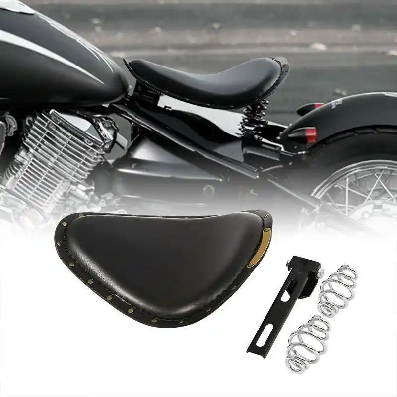 Black Motorcycle Driver Solo Seat 3/" Spring Bracket For Harley Bobber XL883 1200