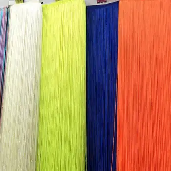 2 Metri/Lotto Nastro in Pizzo Lungo 100 CM con Frange e Nappe per Abiti Latini Fai da Te, Costumi da Palcoscenico, Accessori per Tende