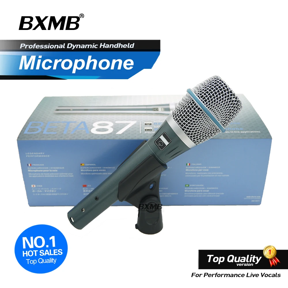 Grade A Quality BETA87A Professional Wired Microphone BETA87 Super cardioid Condenser Mic For