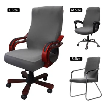 

Swivel Chair Cover Spandex Elastic Chair Covers Office Computer Armchair Slipcovers Arm Seat Stretch Removable Washable