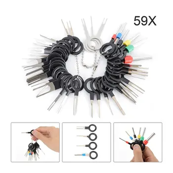 

59pcs Car Terminal Removal Tool Wire Plug Connector Extractor Puller Release Pin Extractor Kit Car Repair Professional Tools