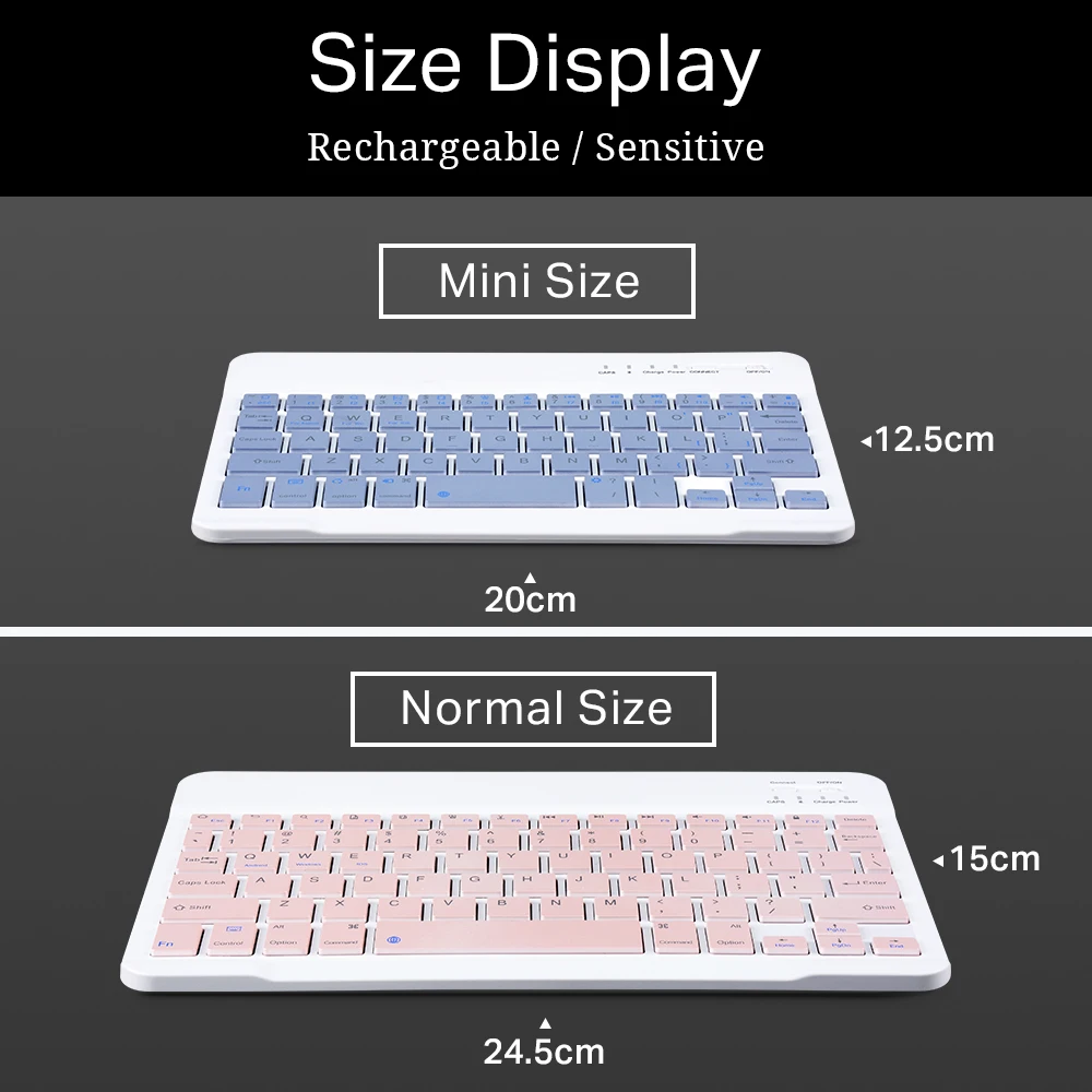 Wireless Keyboard Bluetooth Keyboard Portable for iPad Xiaomi Samsung Huawei Tablet Laptop IOS Android Russian Arabic Korean