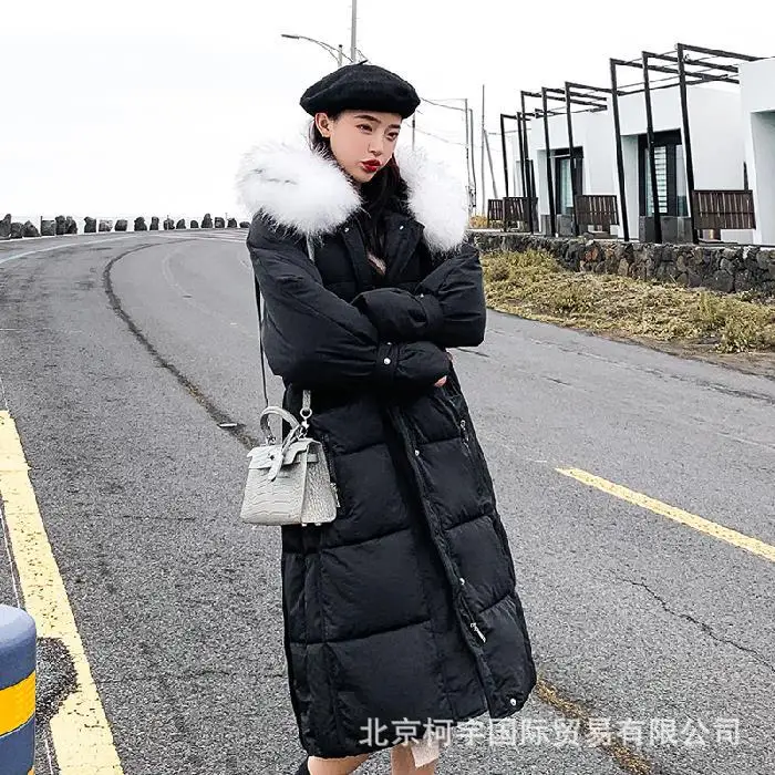 

2019 Comfortable Cotton Coat Women's Mid-length New Style Korean-style Dongdaemun INS down Feather Cotton-padded Clothes Thick L