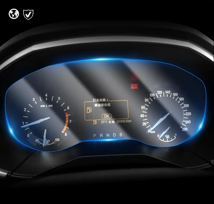 Автомобильная защитная пленка из ТПУ для панели приборной Защитная Ford Focus Mondeo Edge