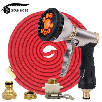

High Quality Expandable Garden Hose Magic flexible Hose High Pressure Cleaning Hose With Spray Gun For Watering Vegetable Garden