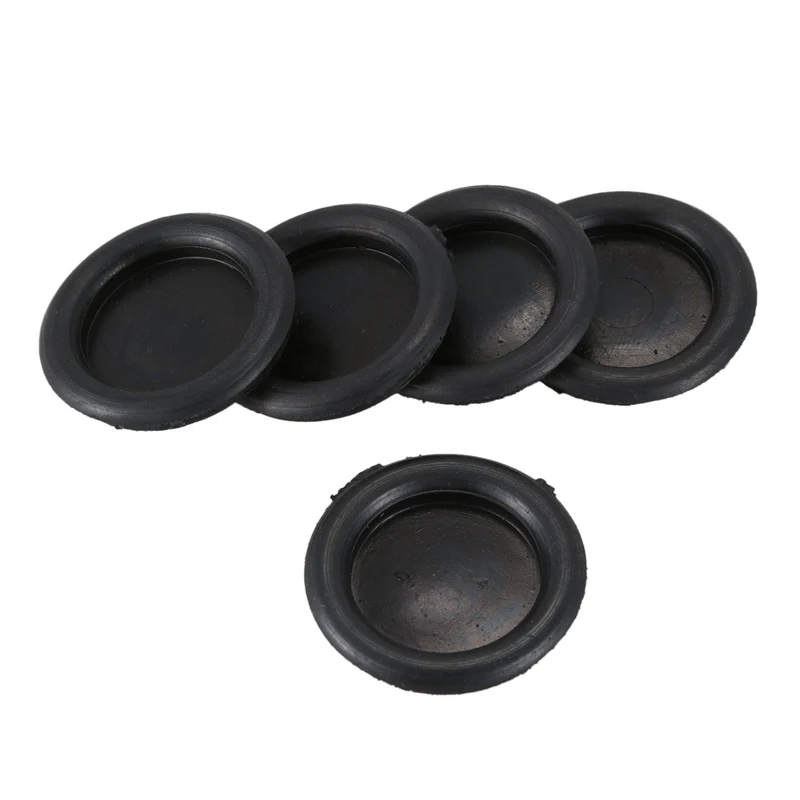 5pcs black rubber closed blind bleaching hole cable lead grommets 40mm | Обустройство дома