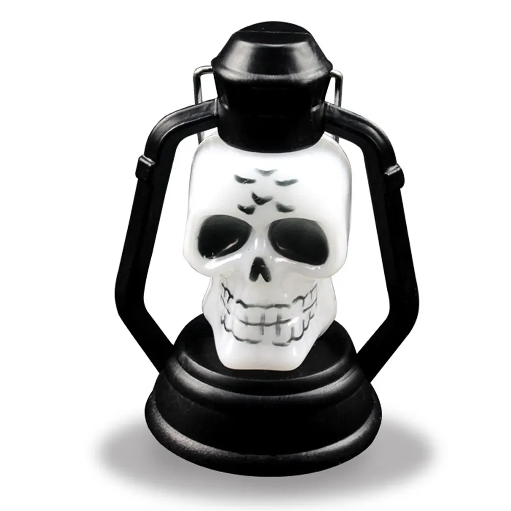 Portable LED Luminous Skull Mini Night Light Lamp For Halloween Decoration