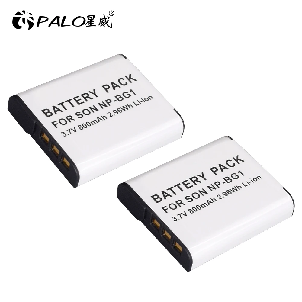 2Pcs Palo Batteria 3.6V 1300Mah Np-Bg1 Np Bg1 Npbg1 Batteria Ricaricabile Fotocamera Digitale Batteria Per Sony Cyber- Colpo Dsc-H3 Dsc-H7 Dsc-H9