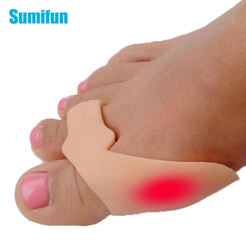 

2Pcs Silicone Big Toe Separator Orthopedic Bunion Adjuster Hallux Valgus Toe Straightener Corrector Gel Foot Pedicure Feet Tool