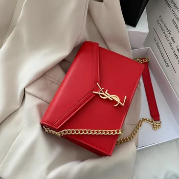 

Luxury Brand Handbag Foreign temperament sense small square bag 2020 new simple fashion small bag women's sloping shoulder bag.
