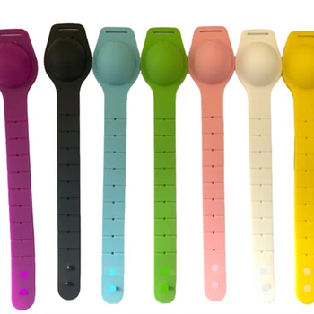 

1Pcs Portable Sanitizer Disinfectant Silicone Bracelet Wristband Dispenser Wearable Sanitizer Antibacterial Bracelet With Bottle