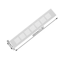 Aluminum Alloy Metal Air Vent Louvred Grill Cover Ventilation Grille Tool 1 Pc