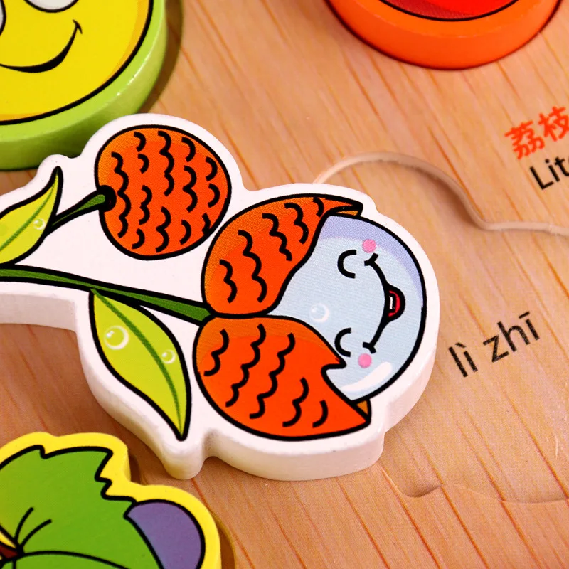 

Children Wooden Puzzle Animal Traffic Cognitive Clutch Plate Early Childhood Educational Toy Baby Make-up