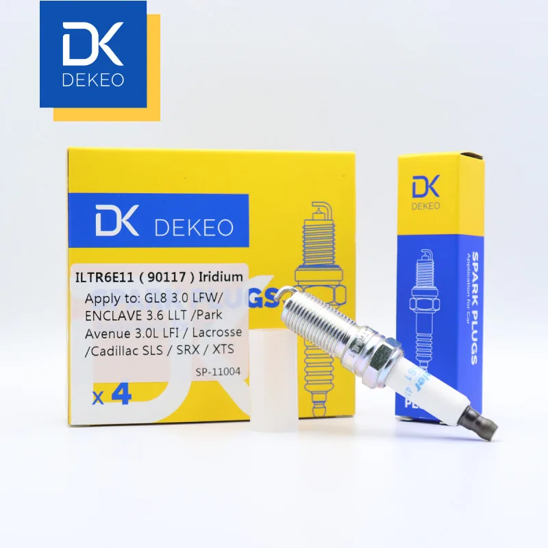 Dekeo ILTR6E11(90117) LTR6IX-11 HR7NI332W Iridium OEM набор свечей зажигания подходит для Buick GL8 Enclave для Cadillac CTS SLS SRX 4 шт