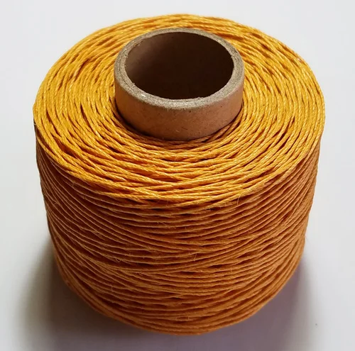 Водонепроницаемый лен вощеная нить 100 м/рулон красочные шпагаты веревка макраме для шитья ручной работы аксессуары DIY - Цвет: yellow