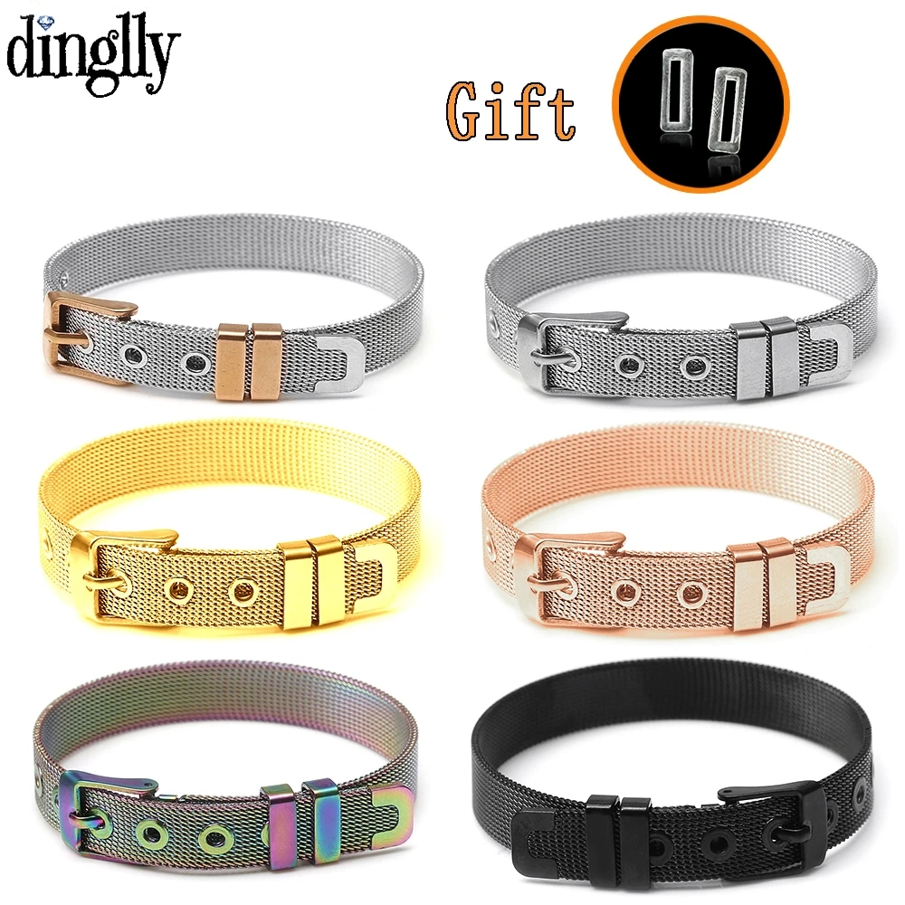 Bracelet Jewelry 10mm Stainless Steel Mesh For Women Men