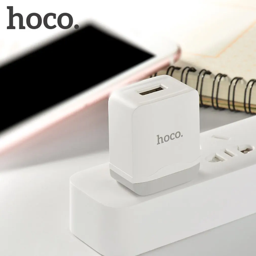 HOCO 5V 2.4A Universal USB Charger Intelligent Wall Charger US Plug Portable Travel Charging Adapter C22 For Smart Phone