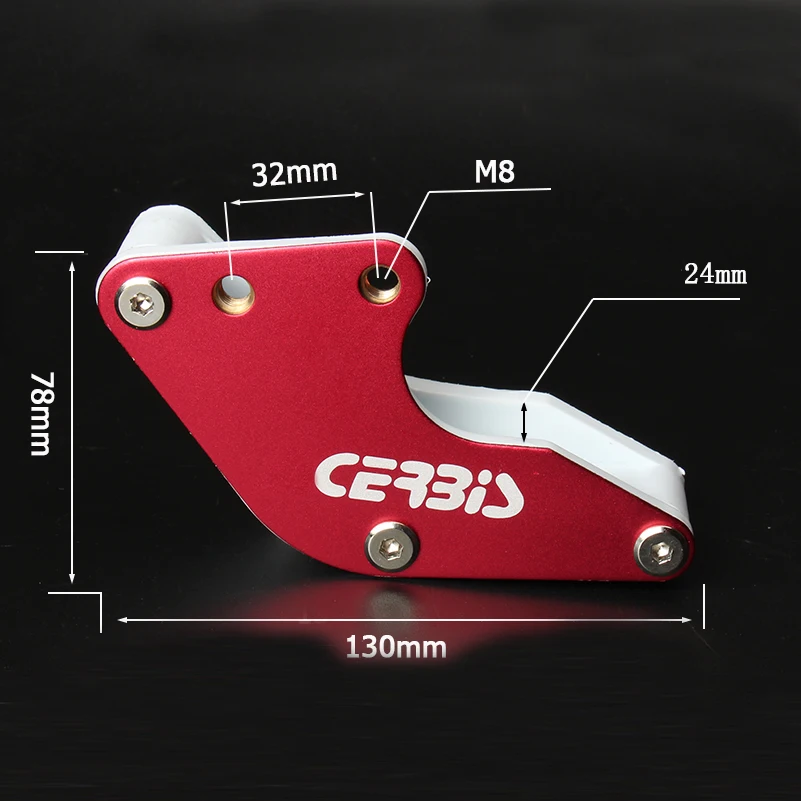 Enhanced Motorcycle CNC Chain Guard Guide for Dirt Bikes and Scooters