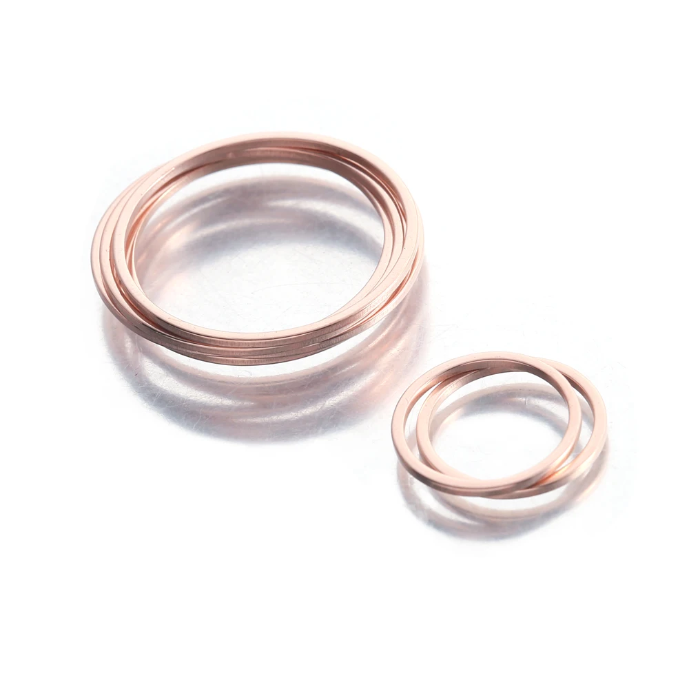 UNICRAFTALE 50 stuks verbindingsringen van roestvrij staal, 30 mm, ronde ring, holle ring, bedels, frame, verbinder, metaal sieraadverbinder, verbindingsschakels voor doe-het-zelf sieraden maken