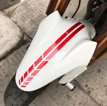 

LEFT SIDE Custom Motorcycle Fender Reflective Pull Flower Track Competition Locomotive Modification Sticker