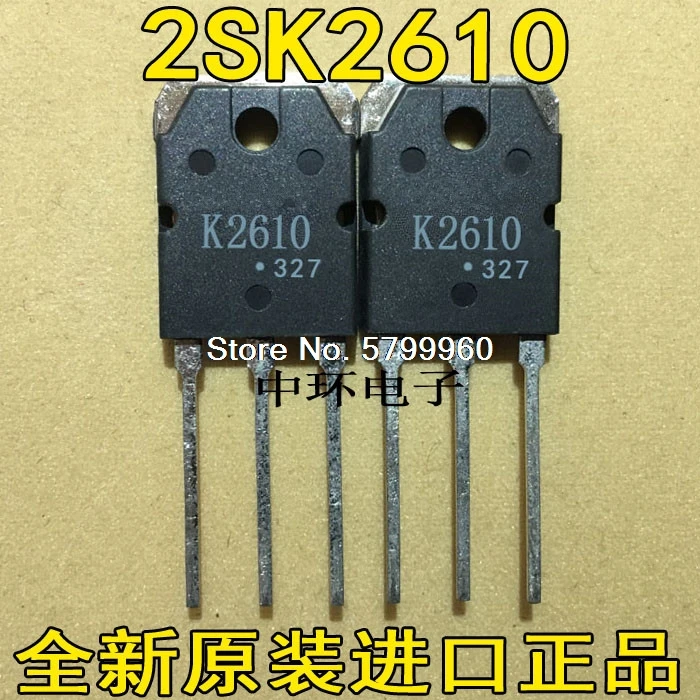 10pcs/lot K2610 2SK2610 5A/900V/150W transistor | Электронные компоненты и принадлежности