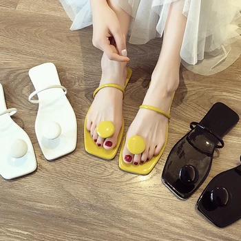 

Bailehou Women Leisure Slipper Summer Outdoor Beach Flip-Flops Shoes Flat Heel Women Casual Sandal Open Toe Slides zapatos de mu