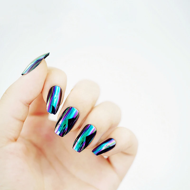 24 шт. поддельные ногти средней длины 12 разных размеров|false nails with designs|full cover false