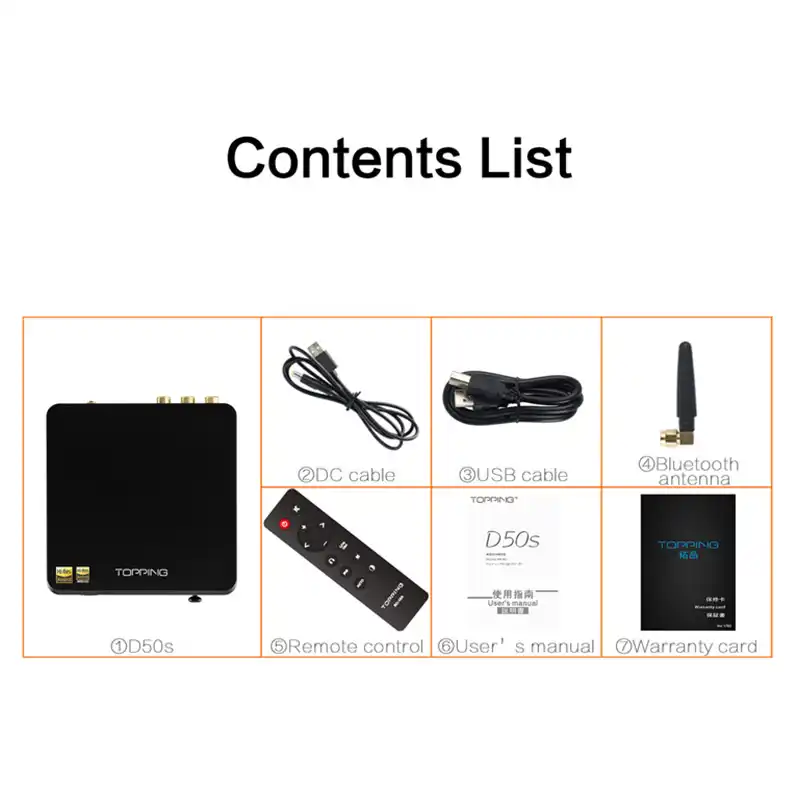 Hi Fi декодер TOPPING D50s ES9038Q2M * 2 DAC Bluetooth 5 0 LDAC D50 DSD512 32 бит/768 кГц Res аудио|Цифро-аналоговые