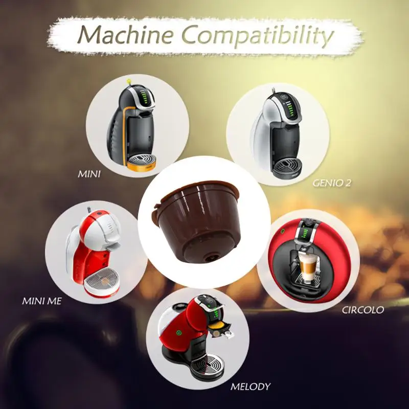 Многоразовые кофейные капсулы из нержавеющей стали фильтр для Dolce Gusto
