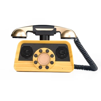 

Retro Telephone Wireless Bluetooth Speaker Subwoofer Portable Radio Support TF Card USB For Computer Mobile Phones