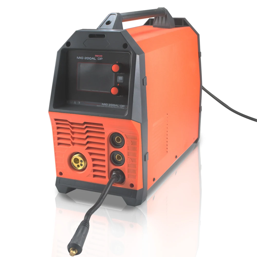 Máquina de soldadura eléctrica por arco 6 en 1, inversor de 220V, pantalla LCD, MIG/MMA/LIFT TIG/PULSE AlMg/AlSi/MIG-200AL